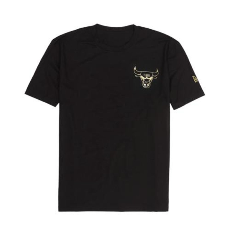 Men New Era | New Era Nba Chicago Bulls Metallic T-Shirt