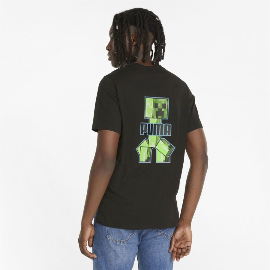 Men Puma | Puma X Minecraft Graphic Ss Lifestyle T-Shirt