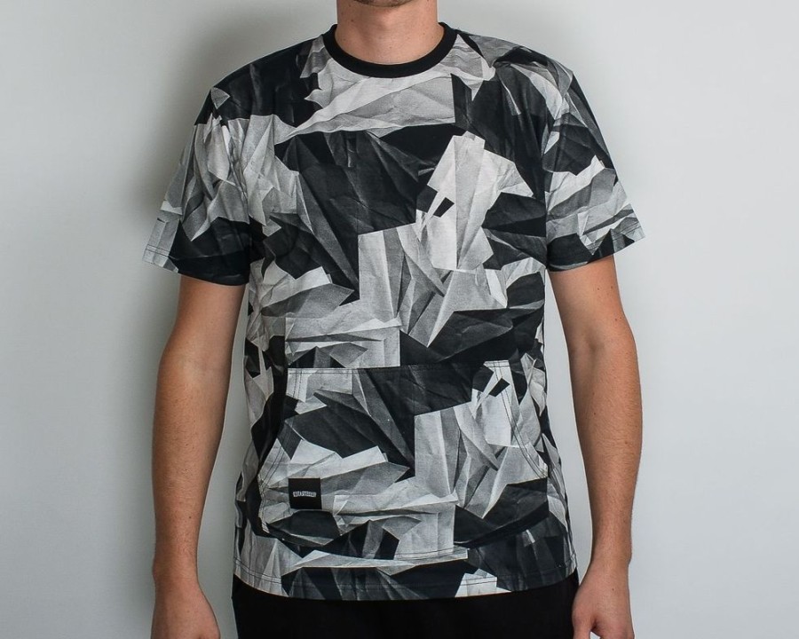 Men Backyard Cartel | Backyard Cartel Paper Camo Ss Lifestyle T-Shirt