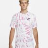 Men Nike | Nike Sportswear Black Light Tie-Dye Ss Lifestyle T-Shirt