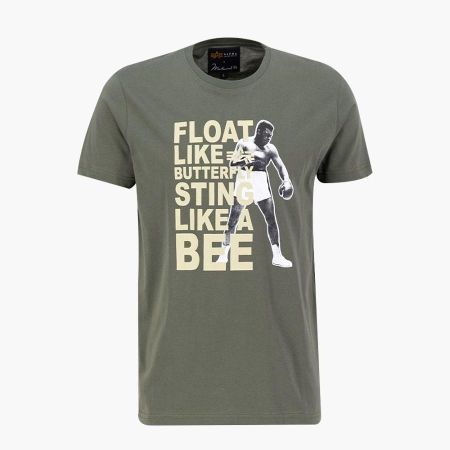 Men Alpha Industries | Alpha Industries X Muhammad Ali Butterfly Lifestyle T-Shirt