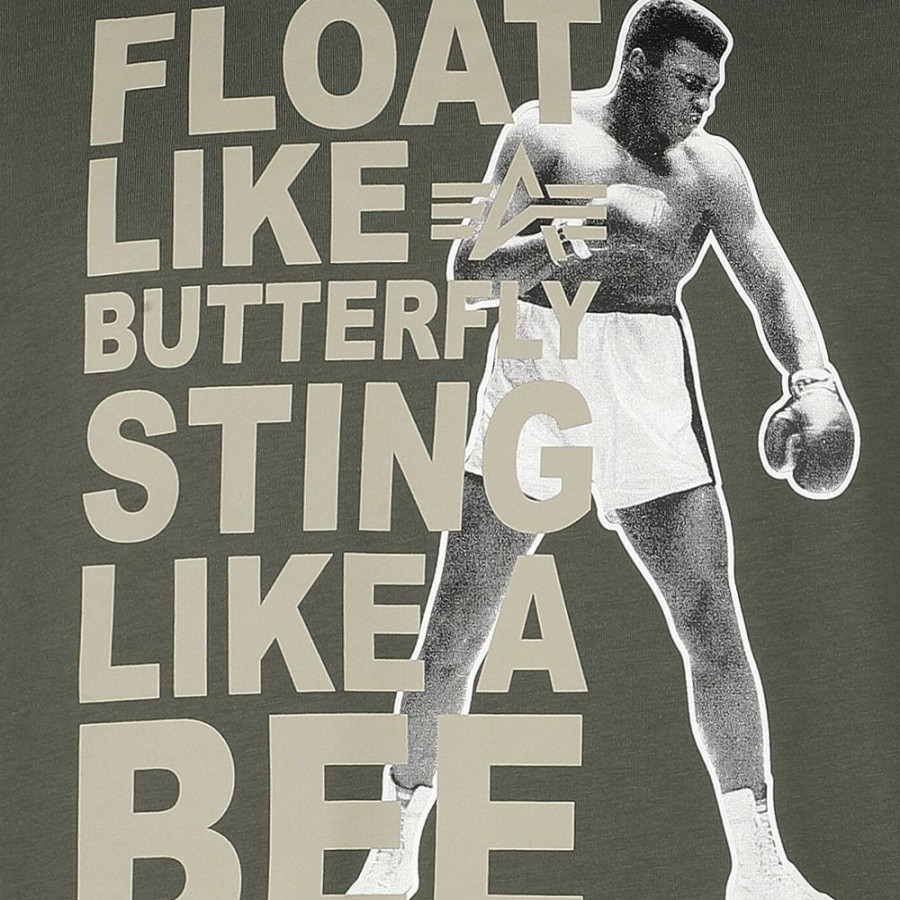 Men Alpha Industries | Alpha Industries X Muhammad Ali Butterfly Lifestyle T-Shirt