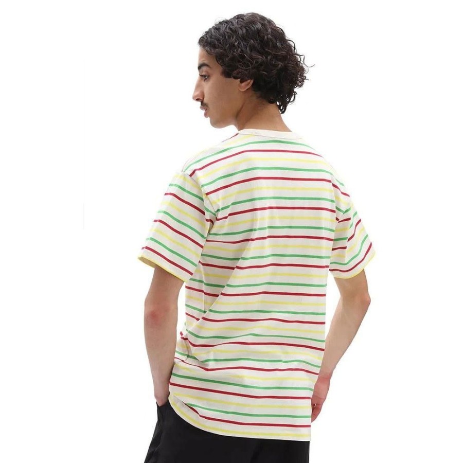 Men Vans | Vans Tyson Peterson Striped Otw Ss Lifestyle T-Shirt