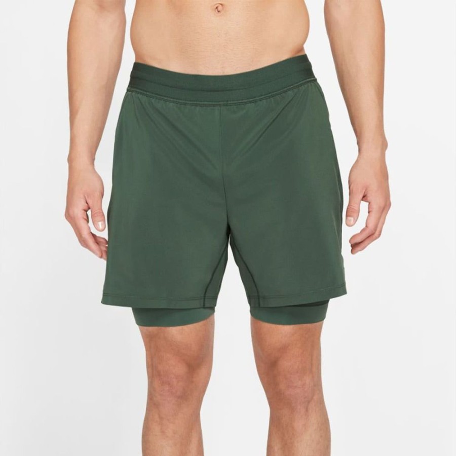 Men Nike | Nike Yoga 2-In-1 Shorts