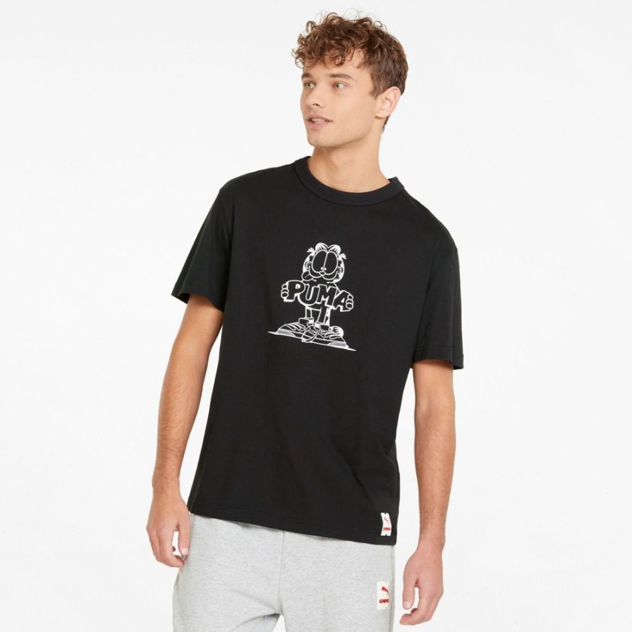 Men Puma | Puma X Garfield Graphic Ss Lifestyle T-Shirt