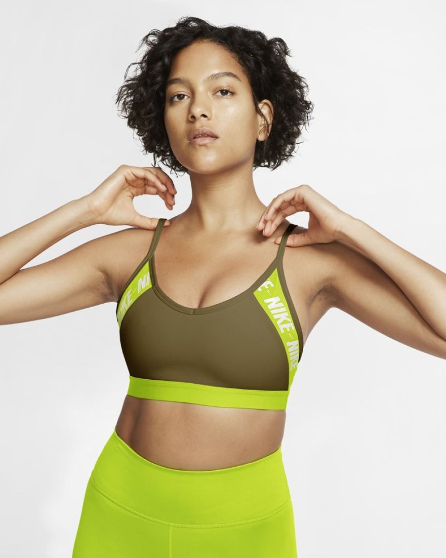 Women Nike | Nike Wmns Indy Light-Support Logo Sports Bra