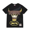 Men Mitchell & Ness | Mitchell & Ness Nba Chicago Bulls Big Face 4.0 Ss Basketball T-Shirt