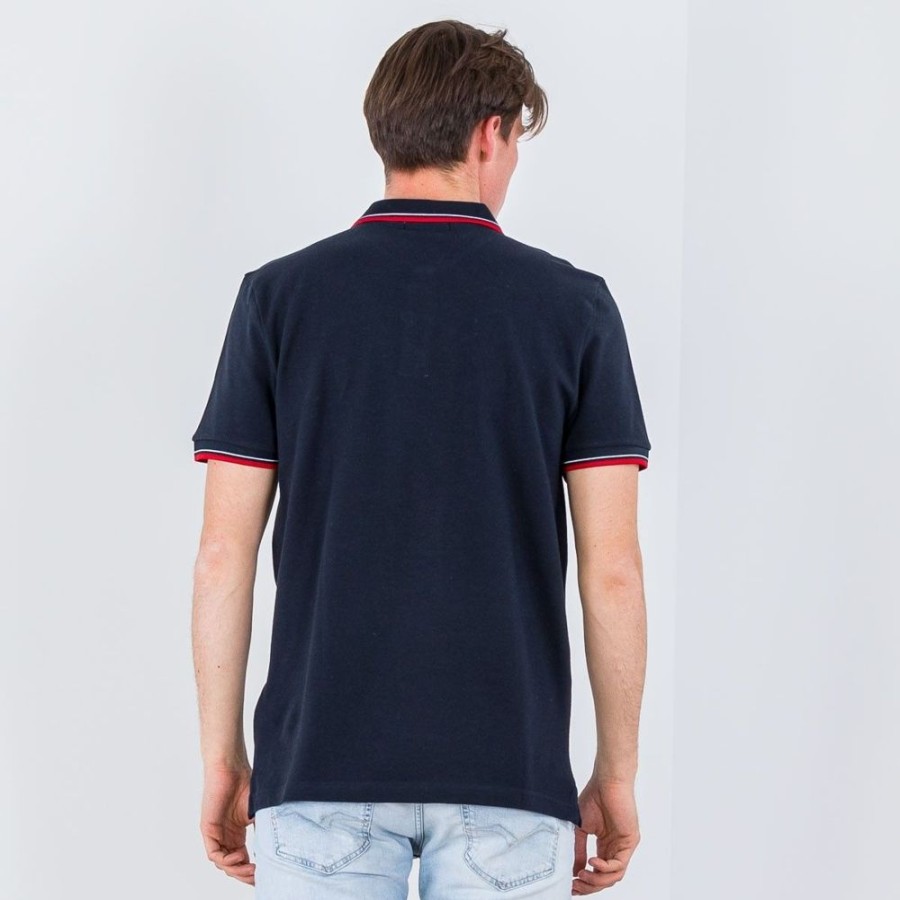 Men Ben Sherman | Ben Sherman Embroidered Cat Polo T-Shirt