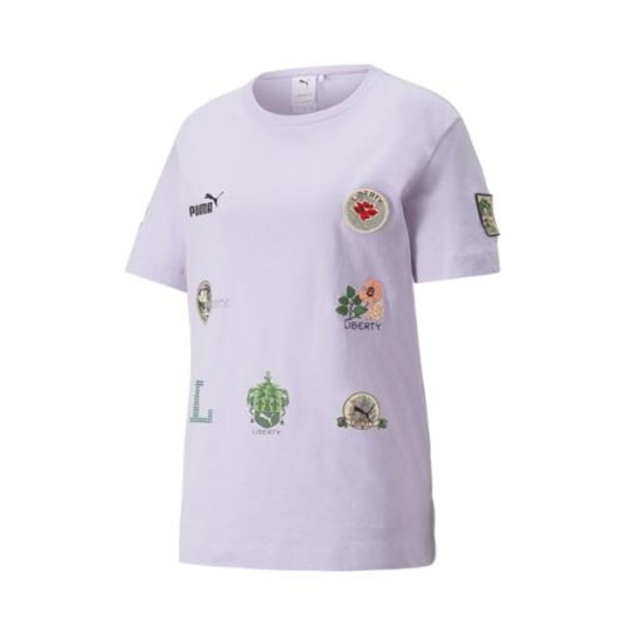 Women Puma | Puma X Liberty Wmns Bandage Ss Lifestyle T-Shirt