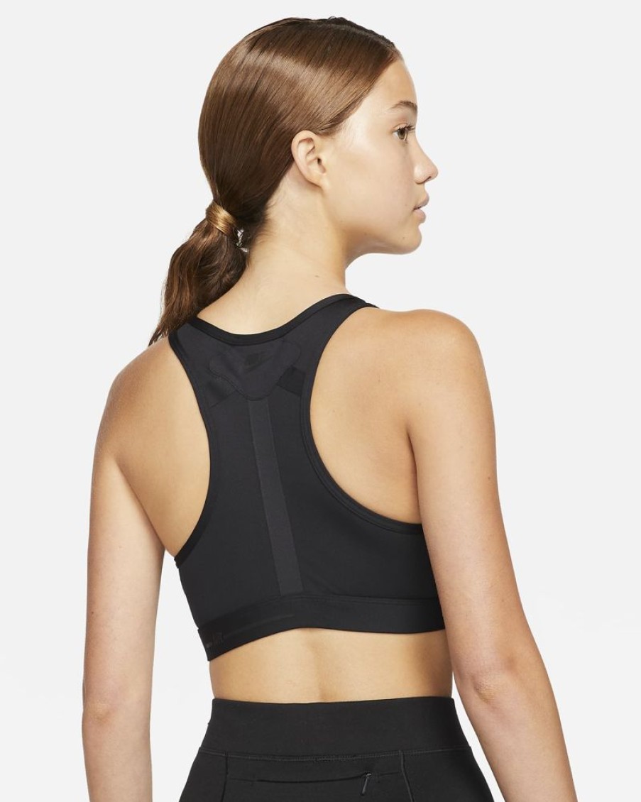 Women Nike | Nike Wmns Dri-Fit Swoosh Air Force 1 Medium-Support Laced Sports Bra