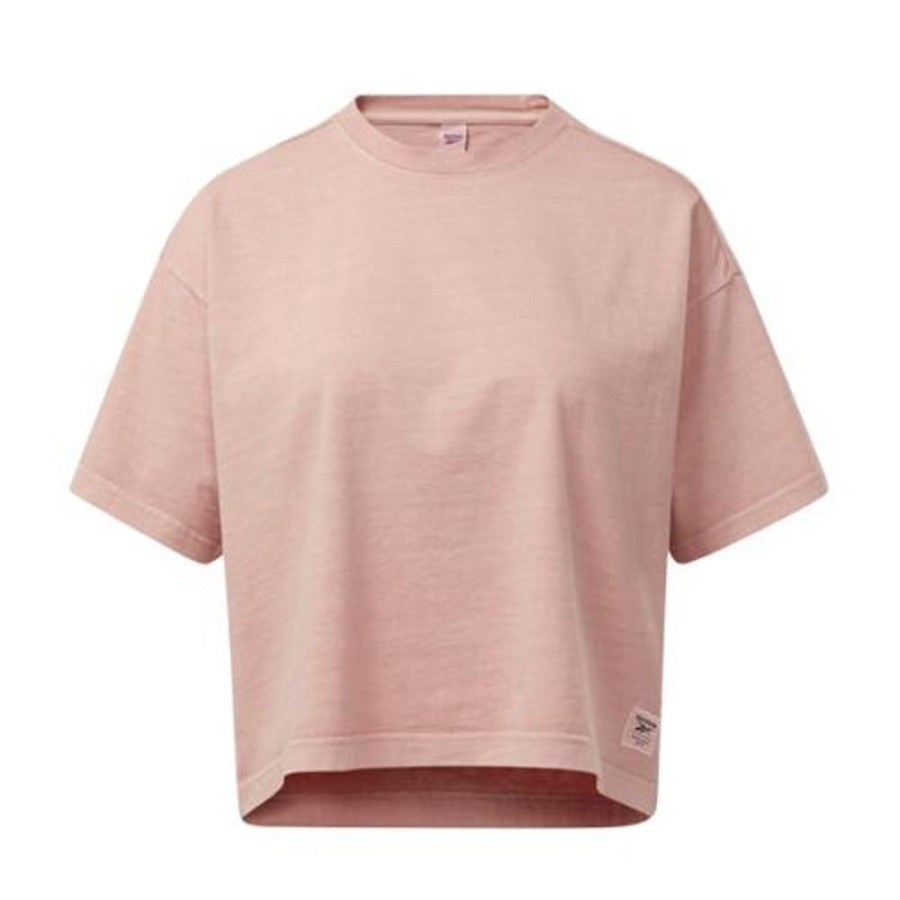 Women Reebok | Reebok Wmns Classics Natural Dye Cropped Ss Lifestyle T-Shirt