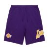 Men Mitchell & Ness | Mitchell & Ness Nba Los Angeles Lakers Gameday French Terry Shorts