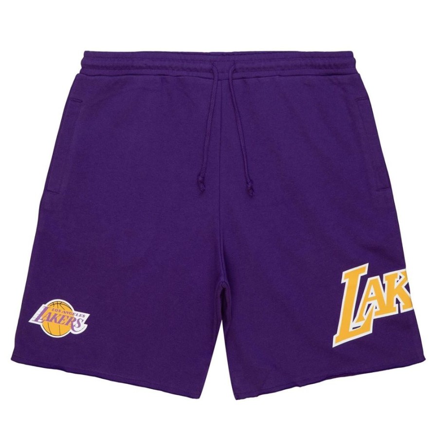 Men Mitchell & Ness | Mitchell & Ness Nba Los Angeles Lakers Gameday French Terry Shorts