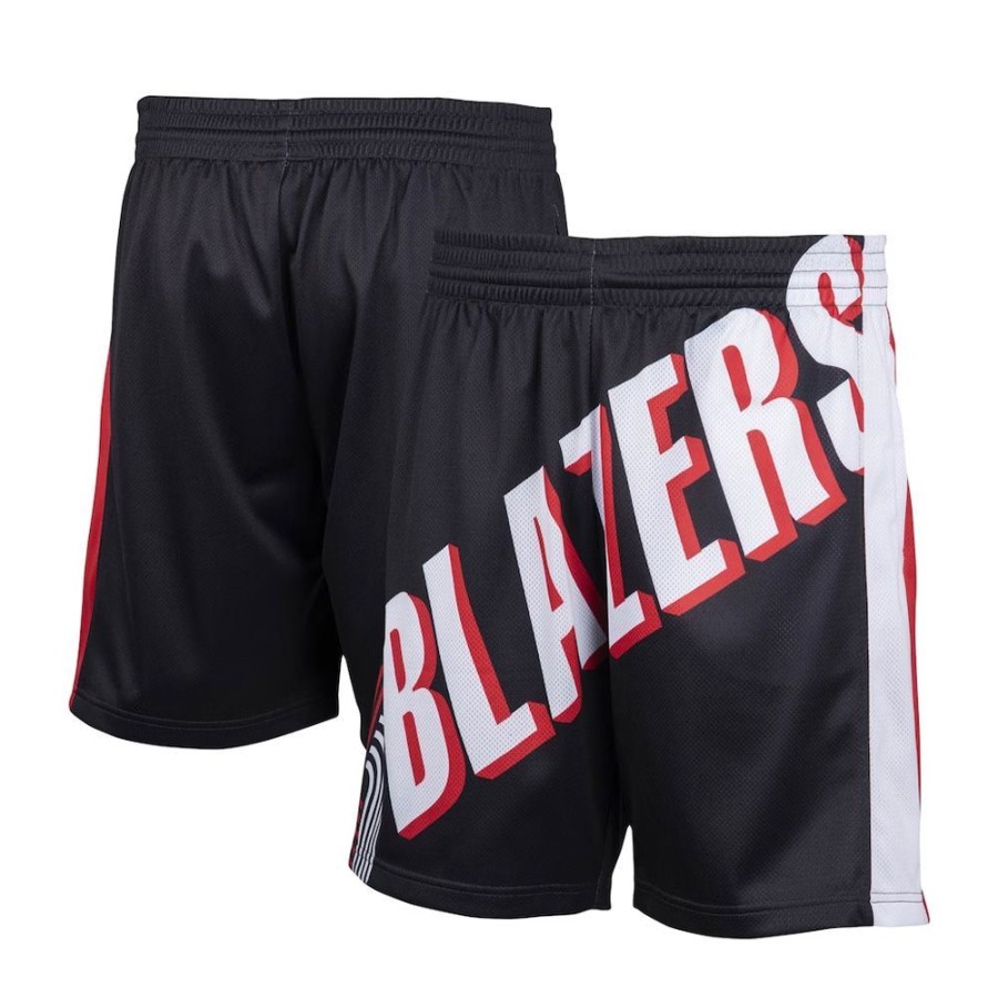 Men Mitchell & Ness | Mitchell & Ness Big Face Portland Trail Blazers Shorts