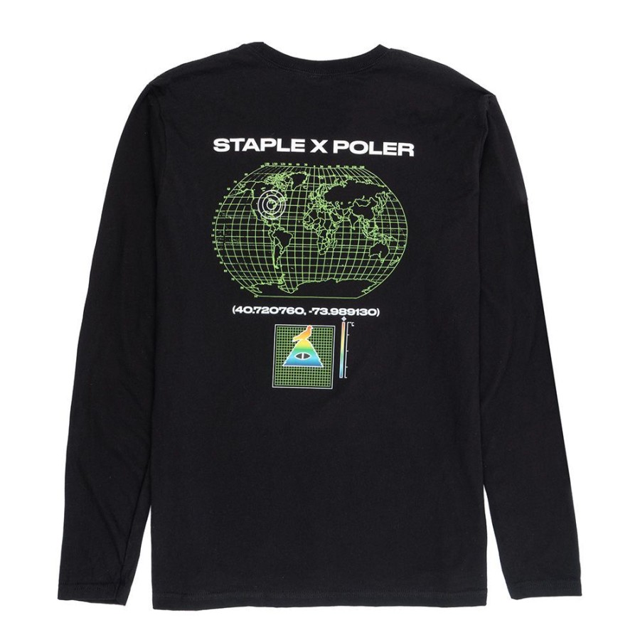 Men Poler | Poler X Staple Globo Pigeon Ls Lifestyle T-Shirt