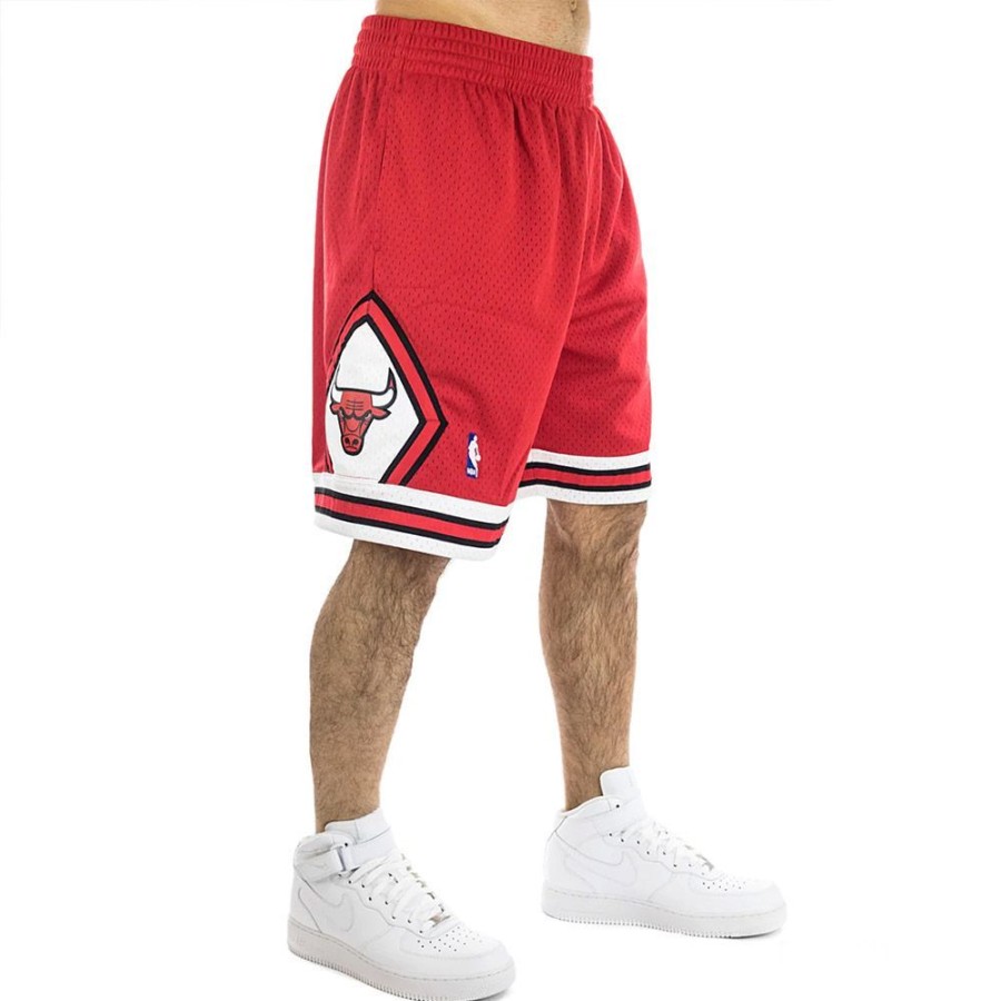 Men Mitchell & Ness | Mitchell & Ness Nba Chicago Bulls 1997-98 Road Swingman Shorts