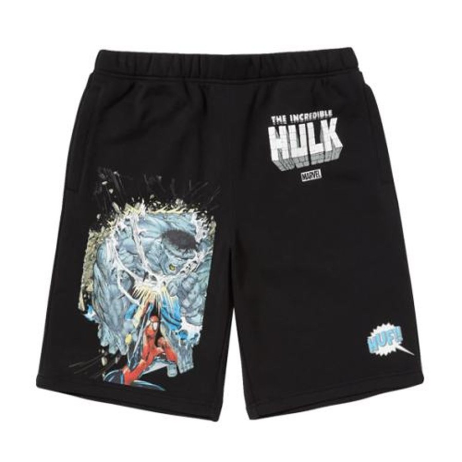 Men HUF | Huf X Marvel Hulk Battle Shorts