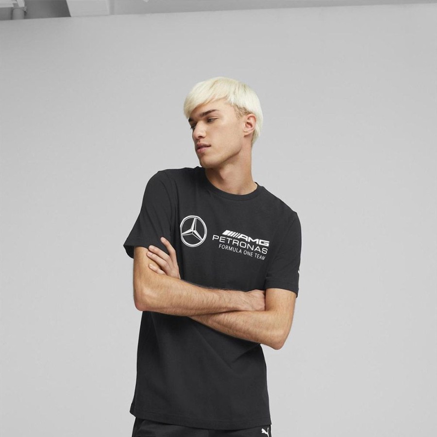 Men Puma | Puma Mercedes-Amg Petronas Motorsport F1 Essentials Logo Lifestyle T-Shirt