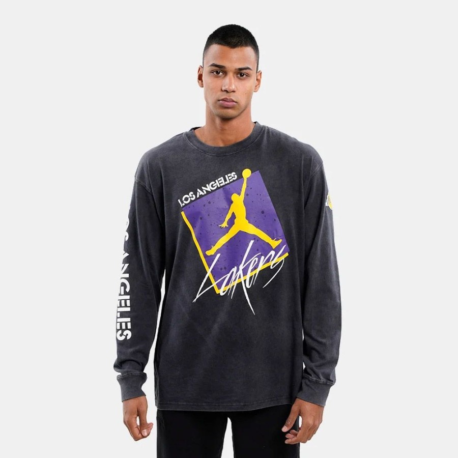 Men Jordan | Jordan Nba Los Angeles Lakers Courtside Statement Edition Max90 Basketball T-Shirt