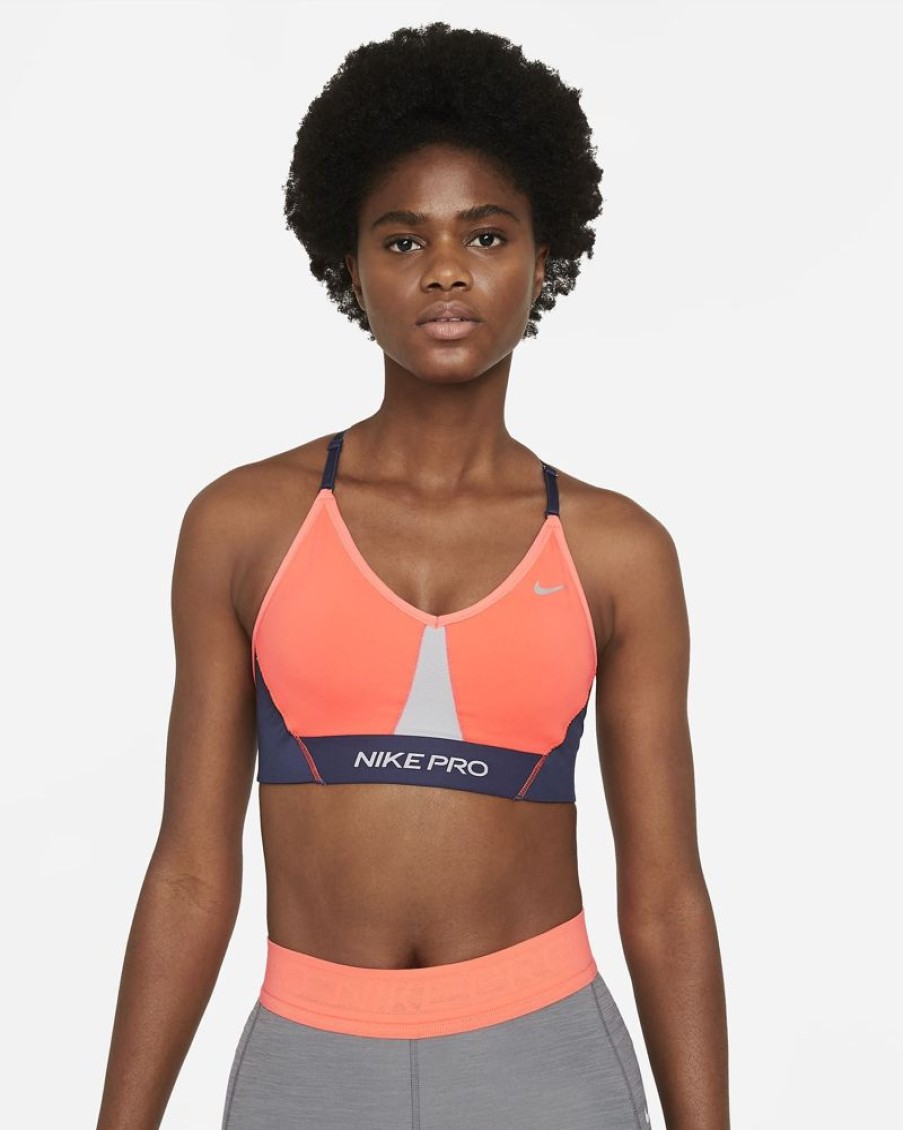 Women Nike | Nike Wmns Yoga Dri-Fit Indy Light-Support Padded Color-Block Sports Bra