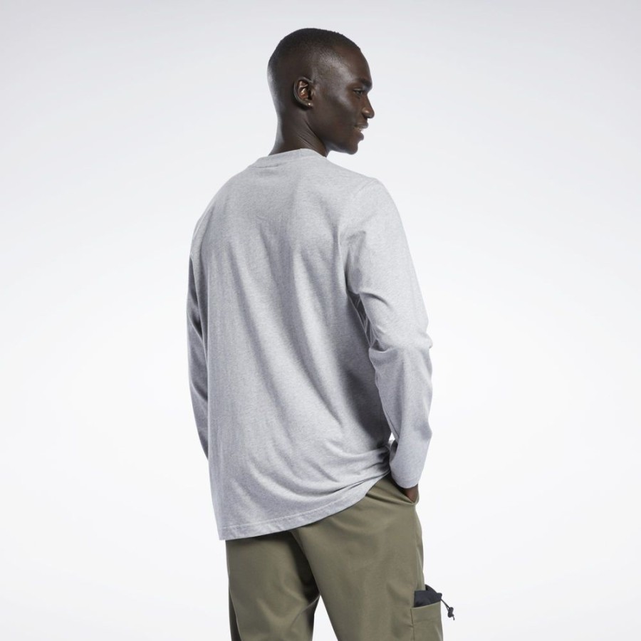 Men Reebok | Reebok Classics Camping Graphic Ls Lifestyle T-Shirt