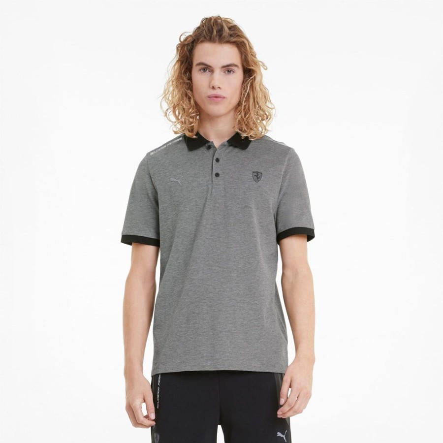 Men Puma | Puma Ferrari Style 2-Tone Polo T-Shirt