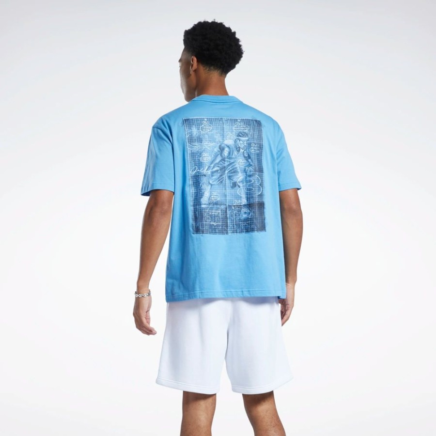 Men Reebok | Reebokiverson I3 Blueprint Ss Basketball T-Shirt