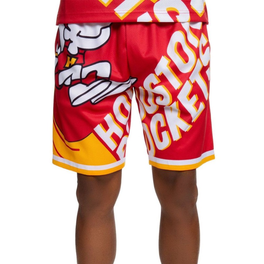 Men Mitchell & Ness | Mitchell & Ness Nba Big Face Houston Rockets Shorts