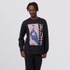 Men HUF | Huf X Pleasures Light Up Jacquard Ls Lifestyle T-Shirt