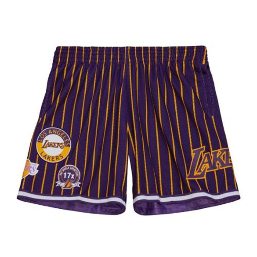 Men Mitchell & Ness | Mitchell & Ness Nba Los Angeles Lakers City Collection Mesh Shorts