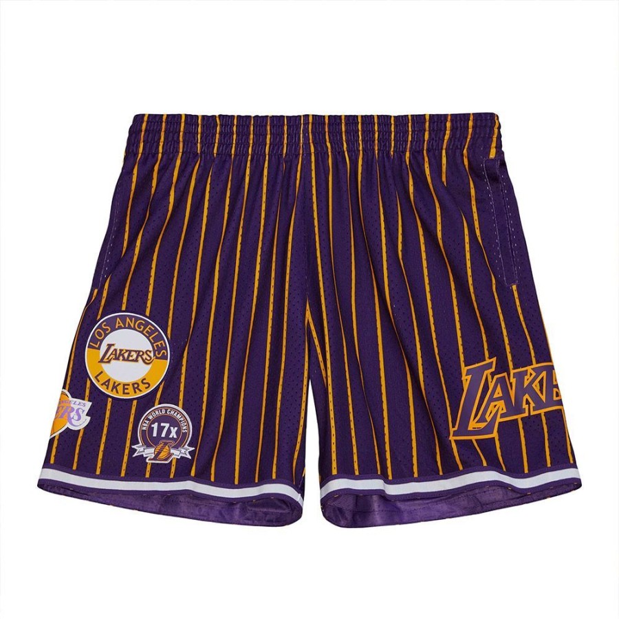 Men Mitchell & Ness | Mitchell & Ness Nba Los Angeles Lakers City Collection Mesh Shorts